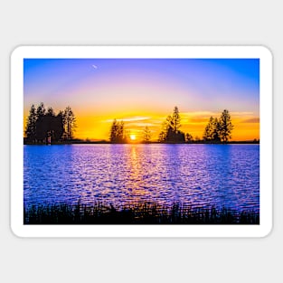 PURPLE SUNRISE DESIGN DESIGN Sticker